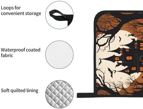 4-Piece Heat-Resistant Oven Mitt Set