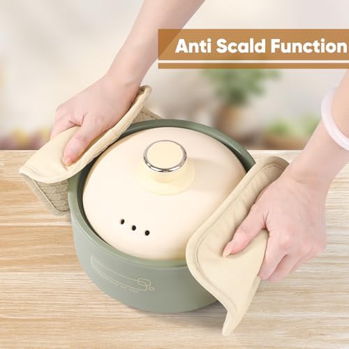 High-Quality Silicone Oven Mitts Pot Holder Soft Heat Resistant Kitchen Essential