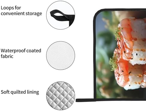 Fresh Salmon Sushi Potholders Heat-Resistant Kitchen Pots Holder for BBQ Cooking