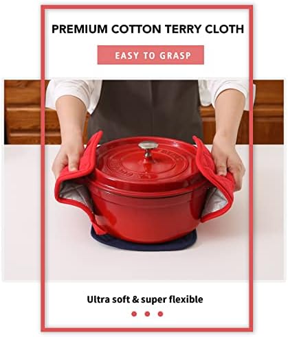 Joyhalo 4-Piece Heat Resistant Pot Holders Set