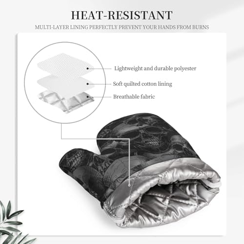 Premium Halloween Horror Oven Mitts for Safe Cooking