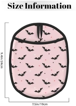 Halloween Spooktacular Potholders Cats Bats Pinks in Silicone Heat-Resistant Design
