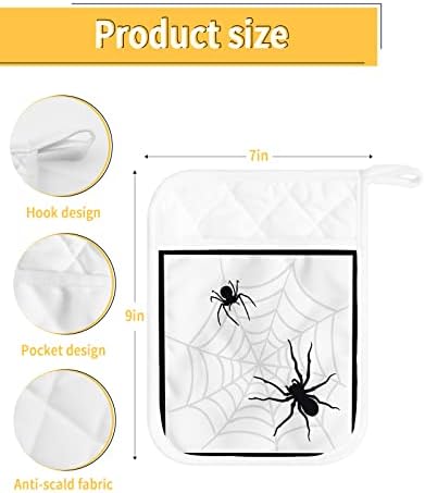 Halloween Cobweb Pot Holder Set