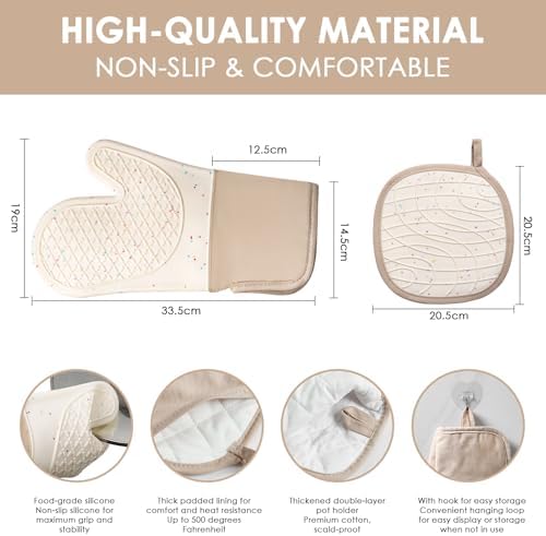 7-Piece Oven Mitts Pot Holders Set
