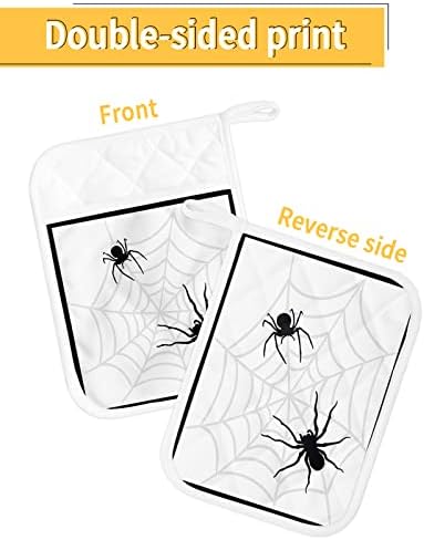 Halloween Cobweb Pot Holder Set