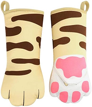 Holiberty Cute Cat Claws Oven Mitts 1 Pair
