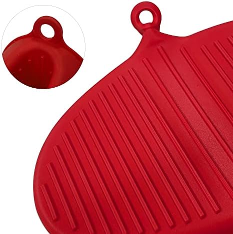 Thickened Mini Silicone Oven Mitts Heat-Resistant Glove for Cooking Baking Red