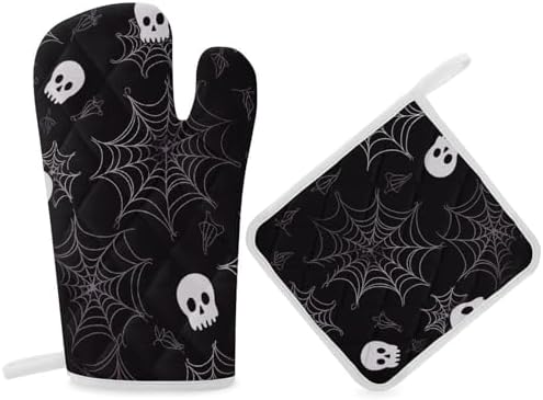 Scarily Effective Halloween Oven Mitts and Pot Holders Set for Cooking discretions