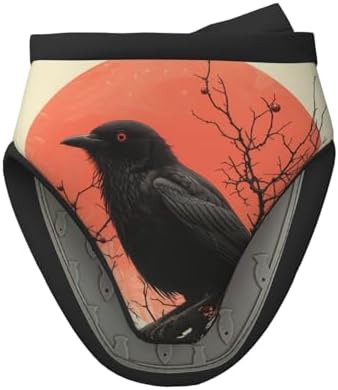 Vintage Halloween Raven Mini Silicone Oven Mitts