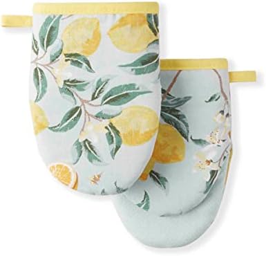 Martha Stewart Lemon Whimsy Mini Oven Mitts 2-Pack