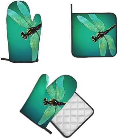 Perfect for Cooking Baking - Heat-Resistant Oven Mitt Set