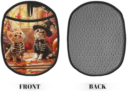 VOSERY Halloween Cat Dog Oven Mitts with Pocket
