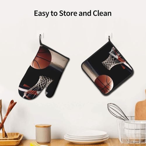 Experience the Heat Oven Mitts Pot Holders Set by Quopvn