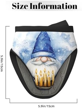 Hanukkah Gnome Silicone Oven Mitts Heat Resistant Kitchen Gloves