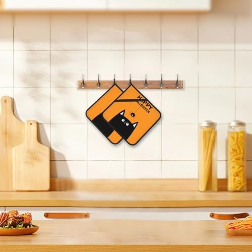 BAMOWEY Happy Halloween Pot Holders Set of 2