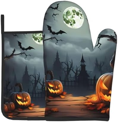 Oven Mitt Pot Holder Set for Baking Grilling