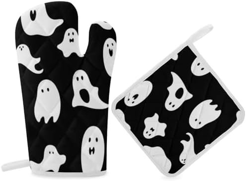 Halloween Horror Prop Safe Cooking Gloves Pot Holders Set