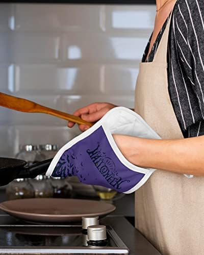 Hilarious Halloween Pot Holder Set with Spooky Design