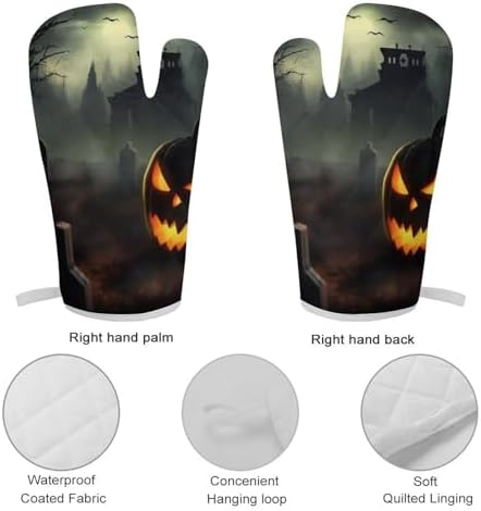 Halloween Horror Oven Gloves Pot Holders Set