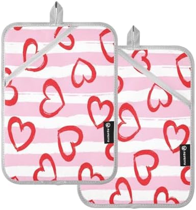 Kcldeci Heat-Resistant Pot Holder with 18x25cm Heat-Protective Kitchen Pots