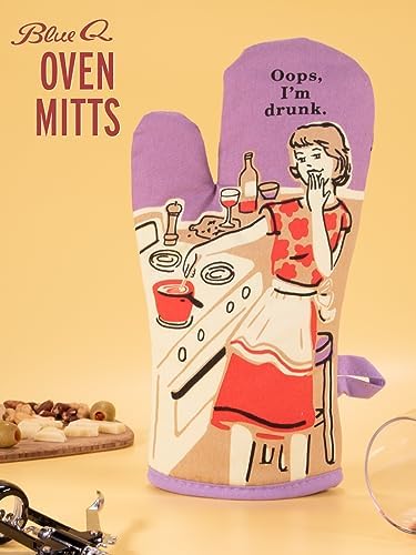 Oops IDrunk No Problem Easy-Oven mitt with Quilted Insulation from Blue Q