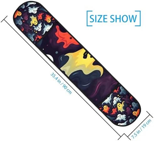 Gublec Halloween Ghosts Double Oven Mitts Heat-Resistant Long