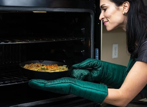 XLNT Extra Long Oven Mitts with Teflon EcoElite Finish