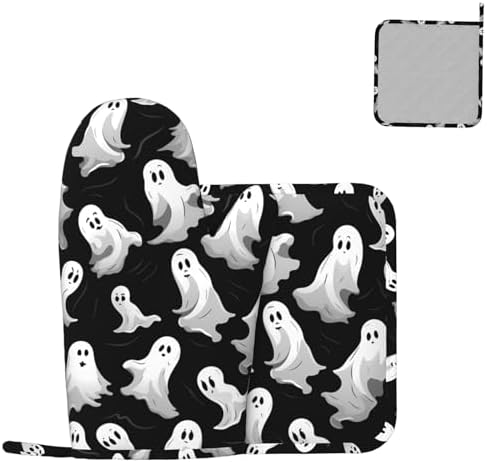 Halloween Silicone Oven Mitts Set