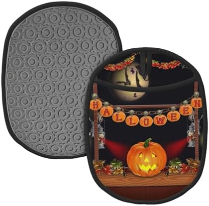Halloween Festive Non-Slip Heat Resistant Silicone Oven Mitts