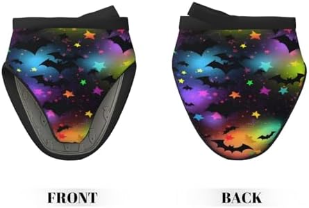 DXTKwl Silicone Oven Mitts Set of 2 with Halloween Bats Design