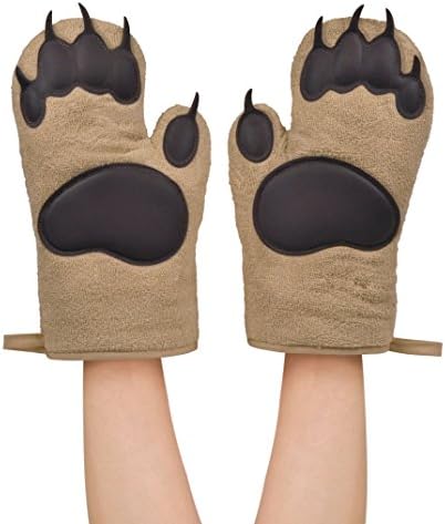 Genuine Fred Bear Hands Oven Mitts - Fun Functional