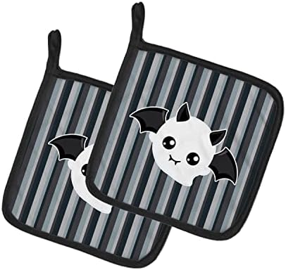 Carolines Treasures Halloween Ghost Bat Potholders Pair