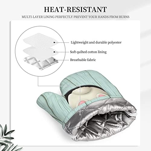 Easter Bunny Oven Mitts Set of 2 - White Adorn Your Kitchen