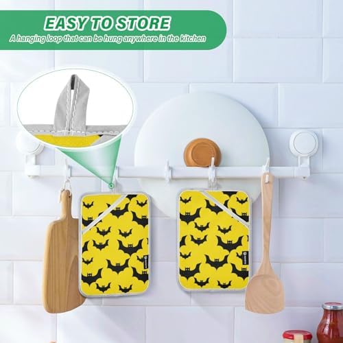 Insulated Potholders Set Non-Slip Kitchen Pots with Pockets Heat Resistant 7x98in