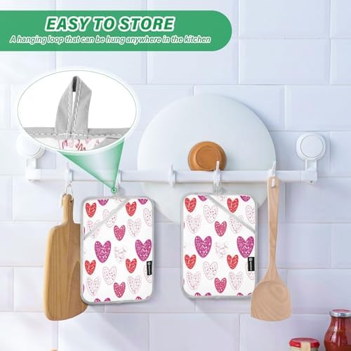 Heart Word Love 2-Pack Pot Holder Set
