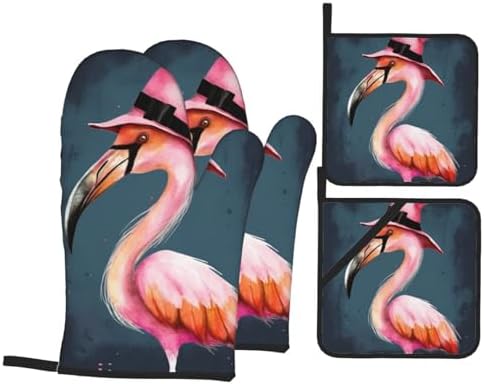 Halloween Flamingo Kitchen Set