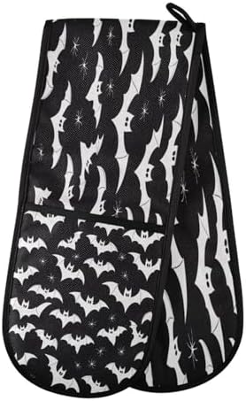 Quteprint Halloween Bats Oven Mitts 7 x 35