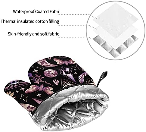 DADABULIU - Magic Goth Oven Mitts Pot Holders Set of 4