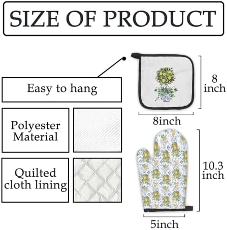 Chinoiserie Oven Mitts Set