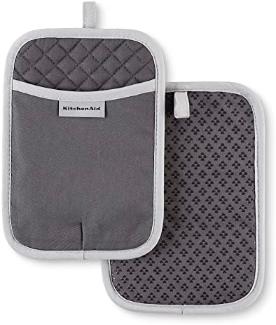 KitchenAid Asteroid Pot Holder 2-Pack Charcoal Grey
