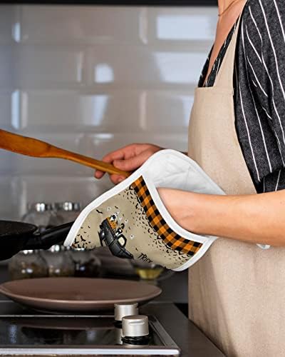 Halloween Truck Pot Holder Set - Heat-Resistant