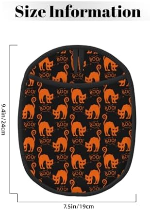 Halloween CatKat Heat-Resistant Oven Mitts with Pocket