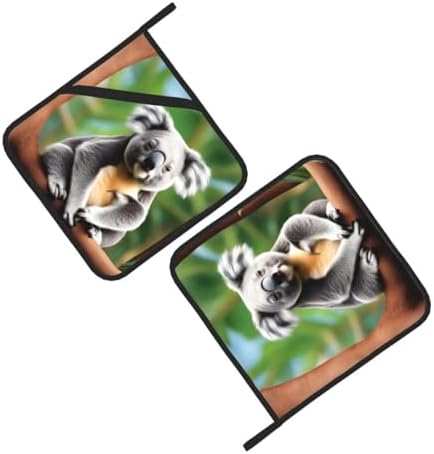 Funny Koalas Potholders 2-Pack Heat Resistant