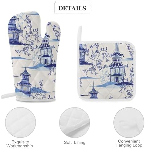 Heat-Resistant Oven Mitts Pot Holders