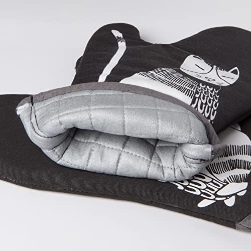 Now Designs Basic Oven Mitt Heat-Protected Purr Party 2 Count