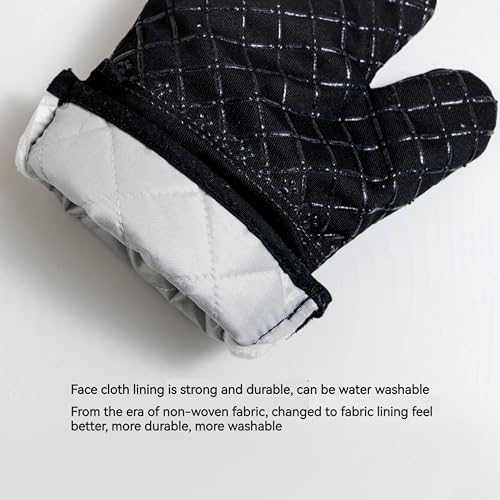 Echo Black 4-Piece Oven Mitts Pan Racks Set for Kitchen Essentials
