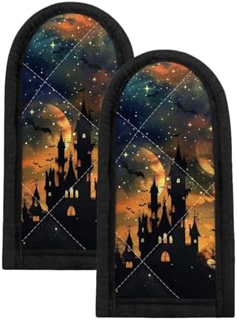 Horeset Halloween Castle Cast Iron Skillet Handle Covers