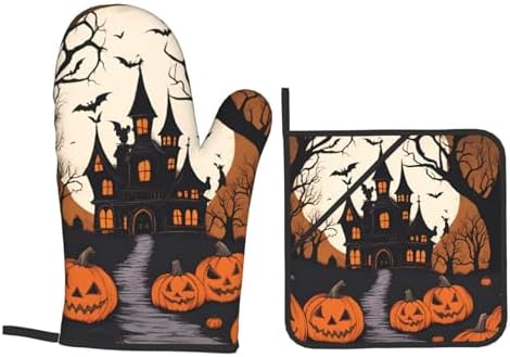 4-Piece Heat-Resistant Oven Mitt Set