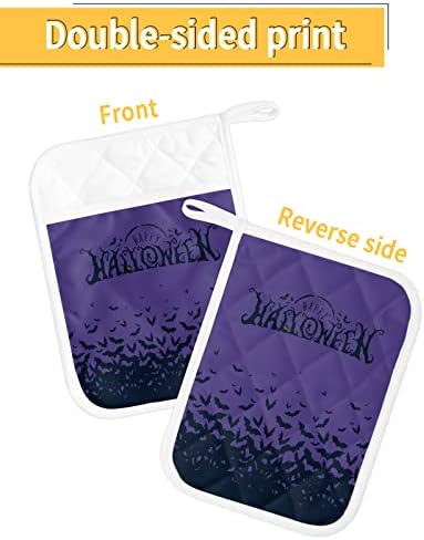 Hilarious Halloween Pot Holder Set with Spooky Design