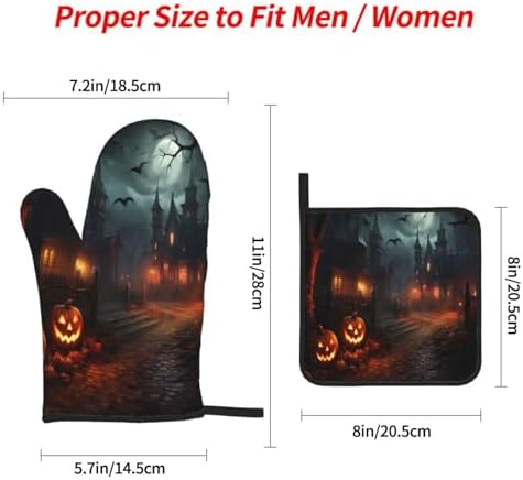 Halloween Trick or Treat Oven Mitts Set